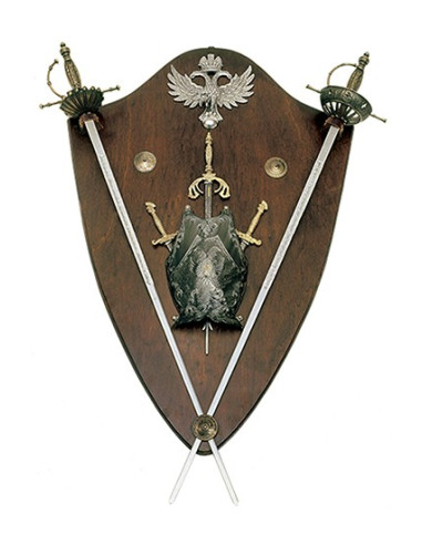 Middelalderlige ørne og sværd (102x70 cm.)
