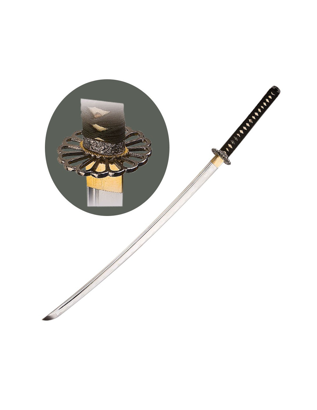 Las mejores ofertas en Hoja de acero de damasco Azul espadas japonesas de  colección y sables