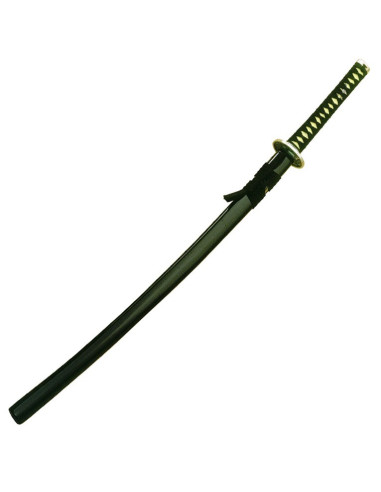 GENERICO Espada katana juguete de madera pequeña Negra