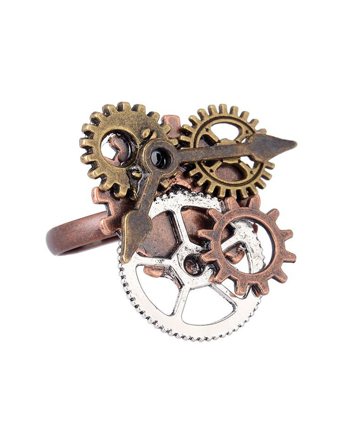 Pendientes de de engranajes de reloj gótico Steampunk de bronce Zulema  Reloj engranaje cuelga pendientes