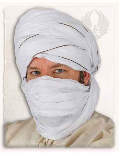 witte Arabische tulband ⚔️ Tienda Medieval