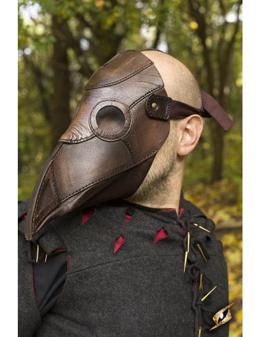 Máscara de médico de la plaga – Máscara de cuero para el médico de la peste  negra