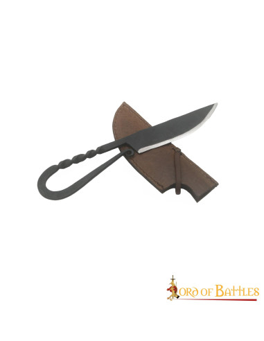 Cuchillo medieval cuchillo vikingo cuchillo de cuello forjado a mano 938EA  -  España