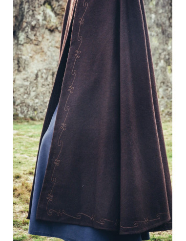 Capa medieval corta de dama modelo Heidi, color negro ⚔️ Tienda-Medieval