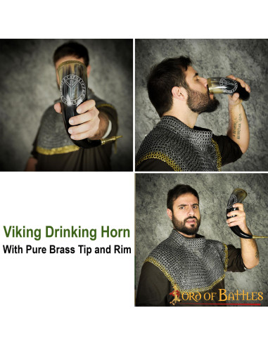 Cuerno vikingo para beber: ¿cómo bebían alcohol los vikingos?