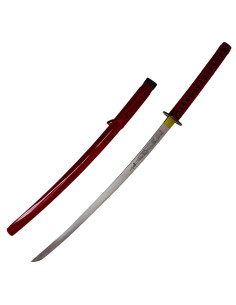 Katana decorativa con funda de madera grabada ⚔️ Tienda-Medieval