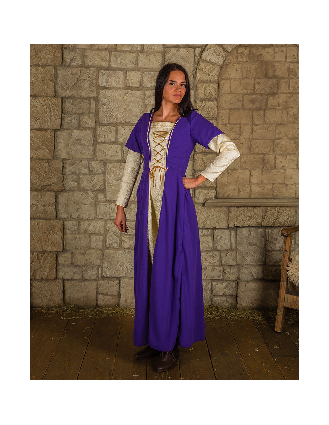Disfraz de Dama Medieval color Morado