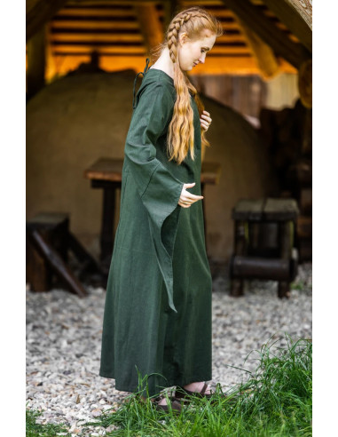 Vestido medieval modelo Marian, verde ⚔️ Tienda-Medieval