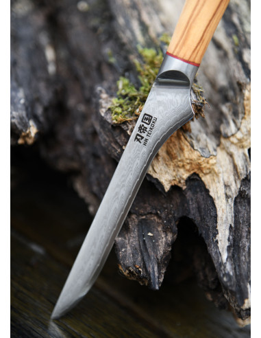 Cuchillo japonés de deshuesado de forja, cuchillos de cocina de