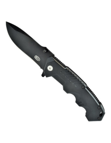 SCK-Taschenmesser mit Klinge aus rostfreiem Stahl. schwarz (20 cm.)