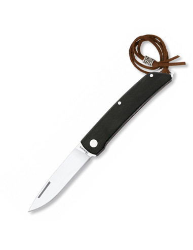 Albainox-Taschenmesser mit schwarzem Stamina-Griff, Klinge 7,5 cm.