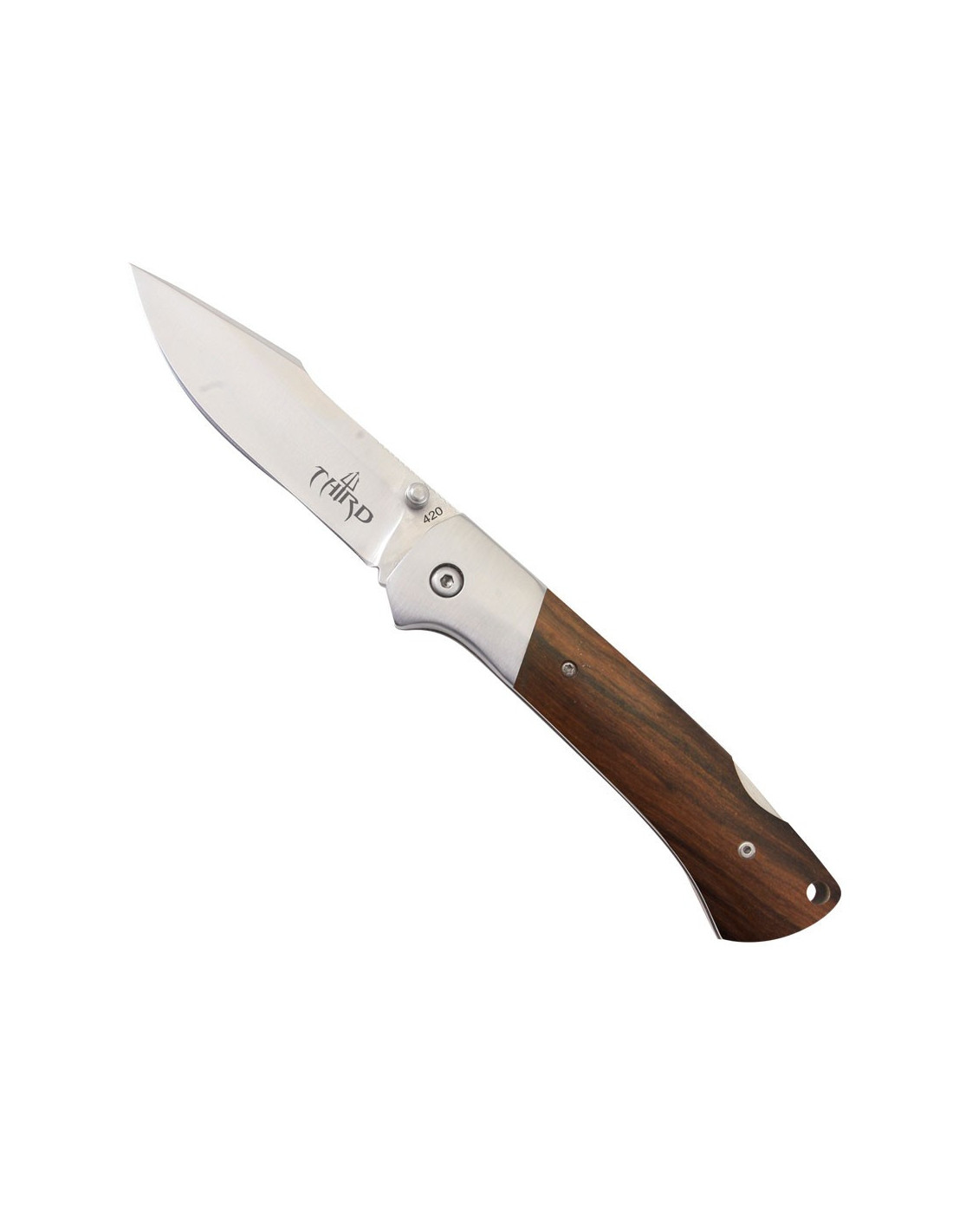 Navaja Albainox madera natural hoja 8.3 cm