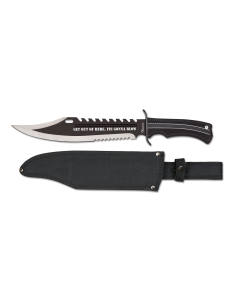 Cuchillo Tactico Militar Navy SEALS Combat Bowie 23 CM con sierra