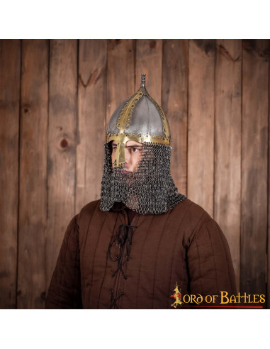 Casco vikingo en cuero ⚔️ Tienda-Medieval