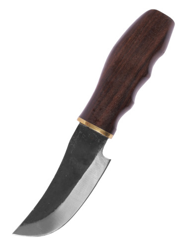 Cuchillo de caza acero con funda cuero (20 cm.)