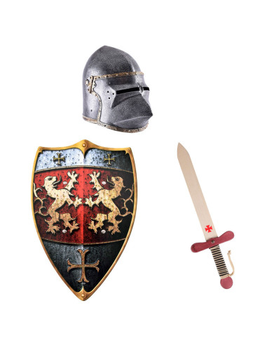Lowenfels Ridderjongenspakket: zwaard, schild en helm