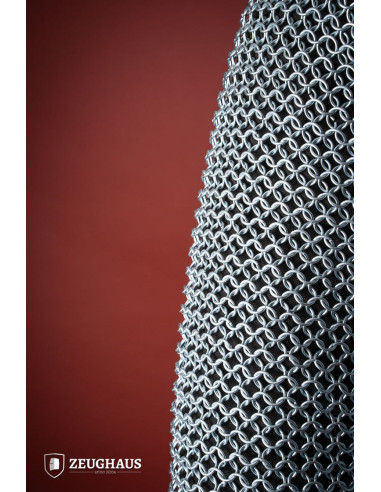 Cota de malla acero galvanizado modelo Hauberk (10 mm.) ⚔️ Tienda-Medieval