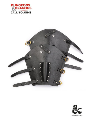 Middelalderlige læderarmbånd, sorte