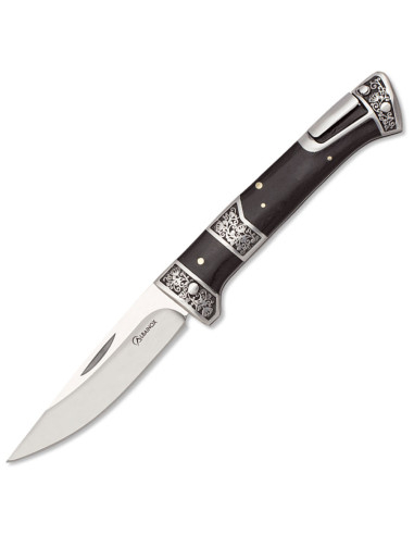 Albainox-mærket kniv dekoreret sort udholdenhed (20,5 cm.)