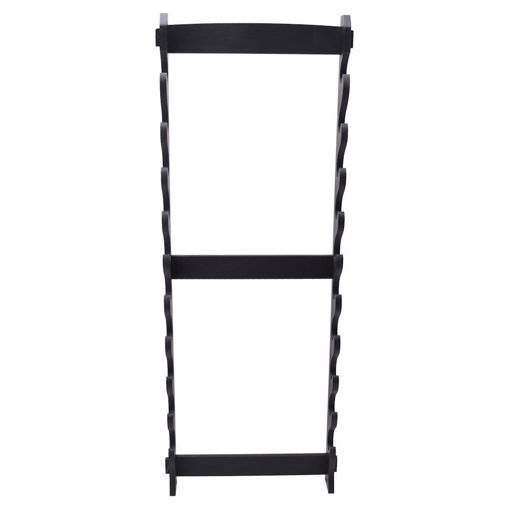 Soporte de pared en madera para 10 katanas
