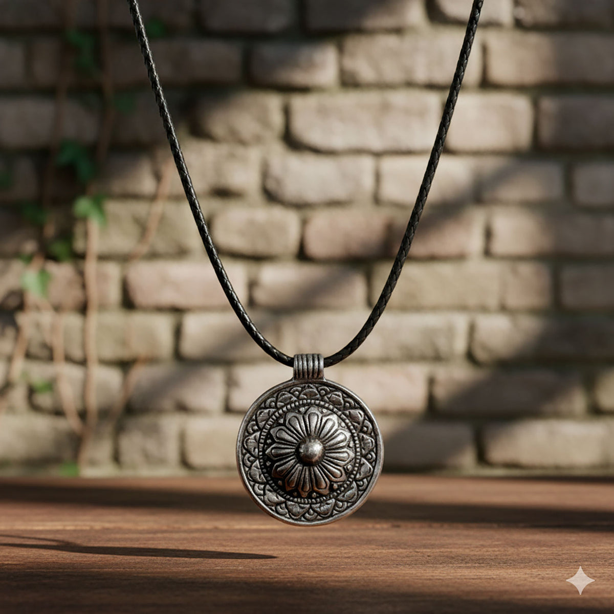 Colgante medieval de Capadocia, acabado plata