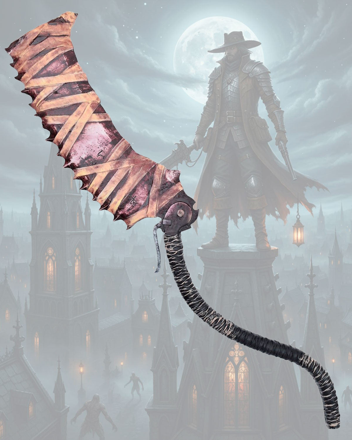 Réplica de Hacha Sierra de Cazador, Bloodborne