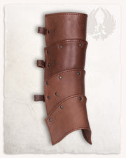 Grebas medievales en cuero marrón, modelo Albrecht