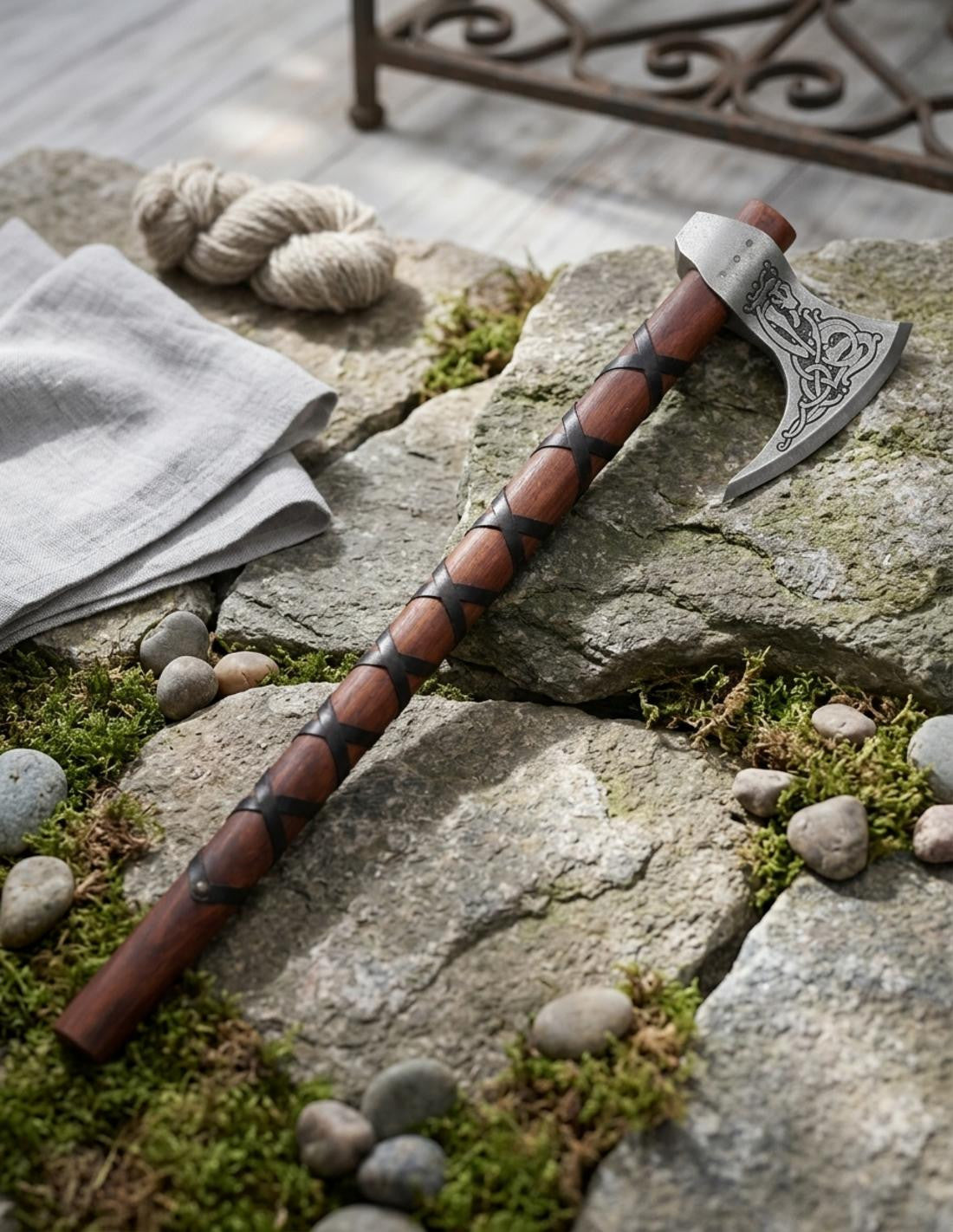 Hacha vikinga Ragnar, Suecia-Dinamarca S.IX