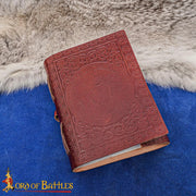 Diario medieval encuadernado en cuero, diseño Fantasy Knight