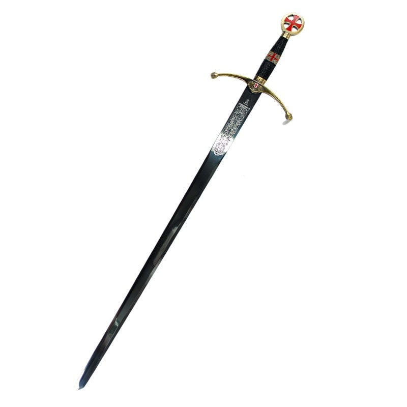 Espada decorativa de los Cruzados con grabados