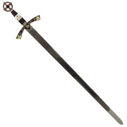 Espada Templaria decorada dorada
