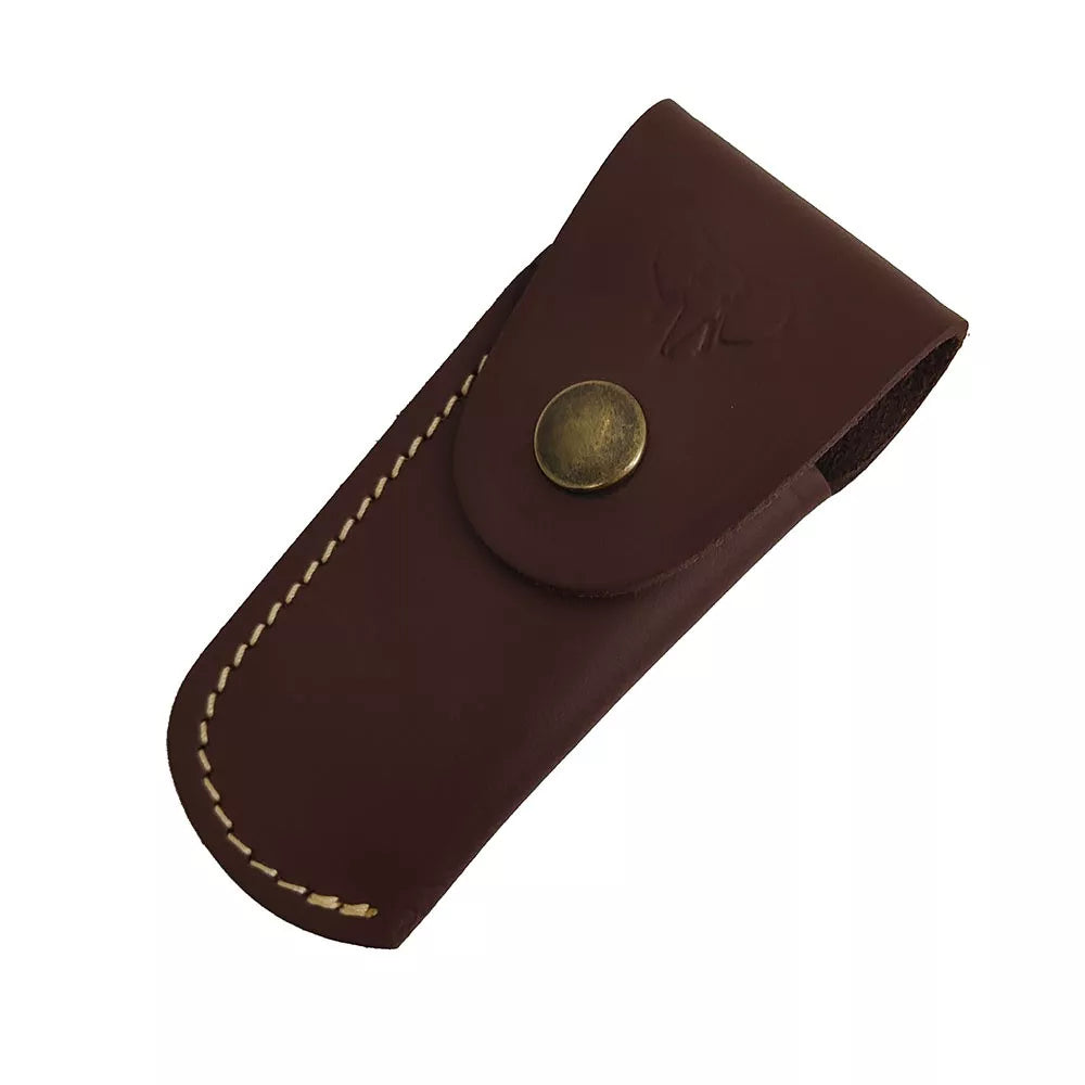 Funda Cudeman cuero marrón para navajas (9 cm.)