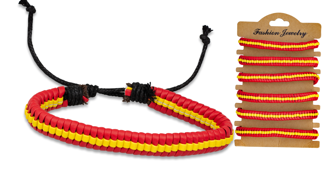 Pulsera polipiel decorada bandera de España