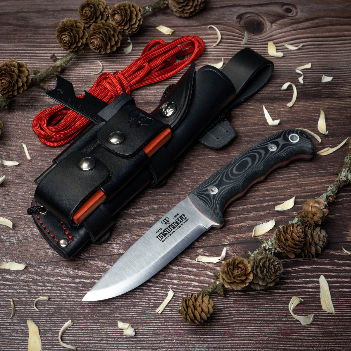 Cuchillo de Caza Cudeman 148-MC Bushcraft (Kit completo)