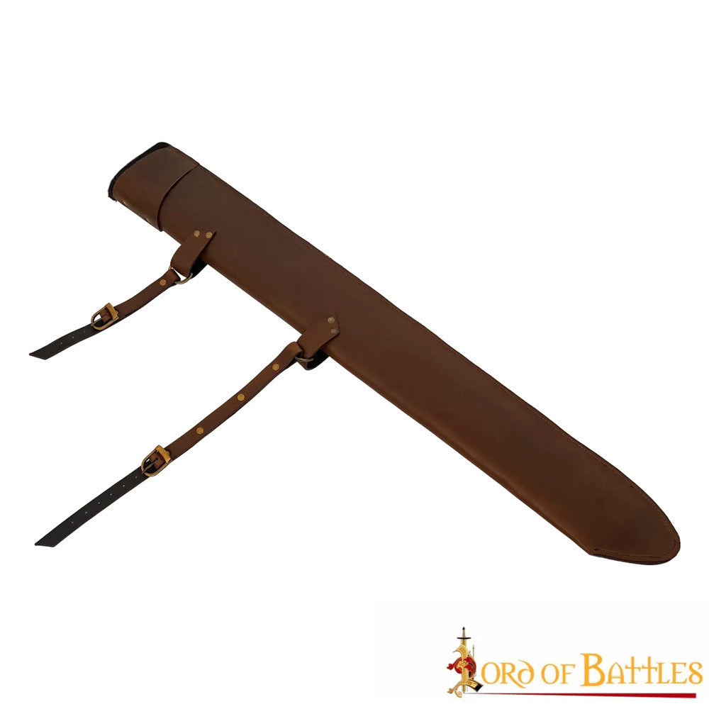 Funda cuero para espadas LARP, marrón (87 cm.)