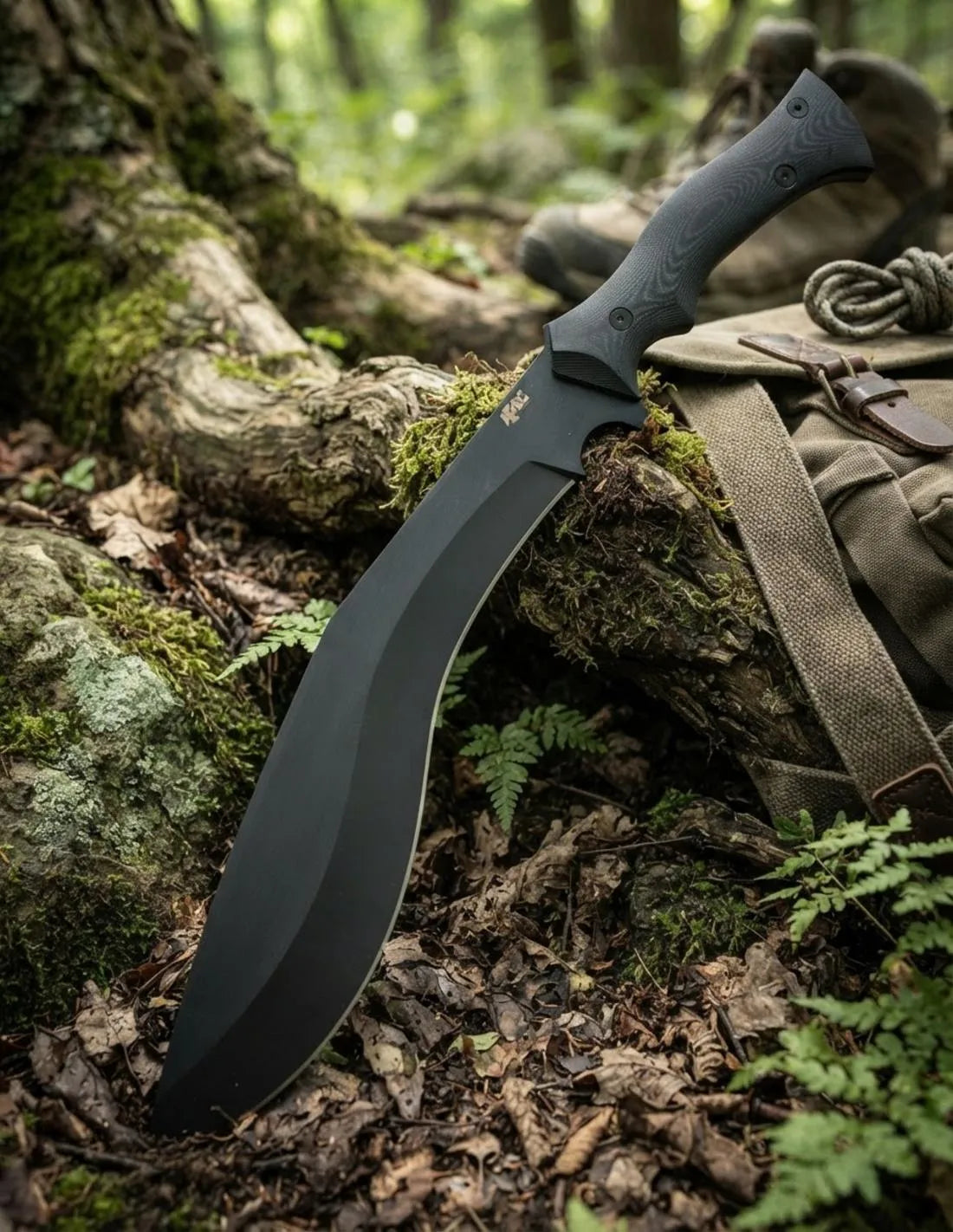 Cuchillo Kukri táctico APOC, con funda